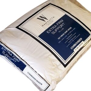 New Wamsutta Extra Firm Support Pillow - White. Standart/Queen.
